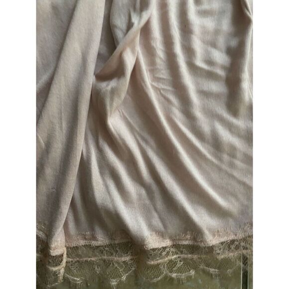 Emilio Pucci L Silk Knit Long Open Cardigan Sweater Light Pink - Picture 3 of 8